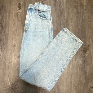 Abercrombie 90’s straight ultra high rise curve love jeans
